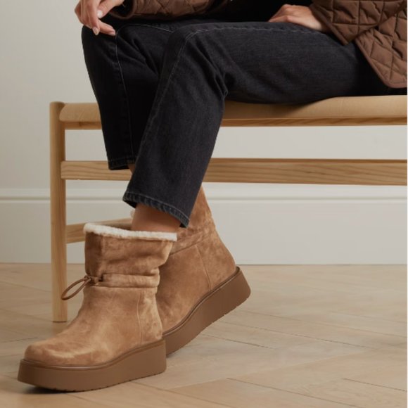 Vince Bellingham Black Shearling  Boot - Picture 8 of 8